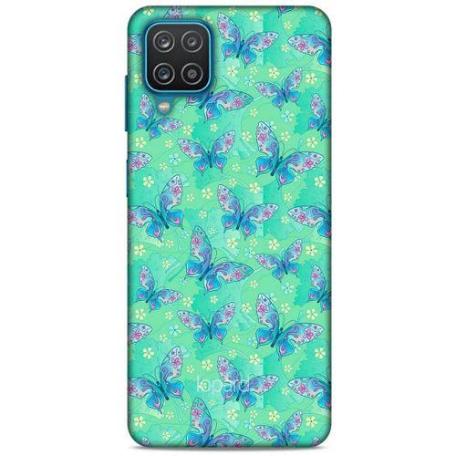 Lopard Samsung Galaxy A12 Uyumlu Kılıf Kelebek Etkisi (10) Full Koruma Kılıfı