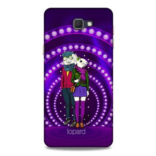 Samsung Galaxy J7 Prime Kılıf FunnyMaX (33) Hybrid Kılıf Mor Tavşan