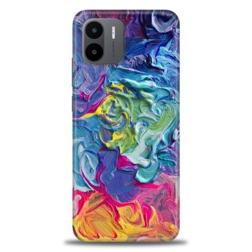 Xiaomi Redmi A1 Kılıf HD Baskılı Kılıf - Colors + Tam Ekran Koruyucu