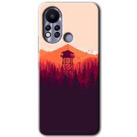 İnfinix Hot 11s Kılıf HD Desen Baskılı Arka Kapak - Gözlem Kulesi