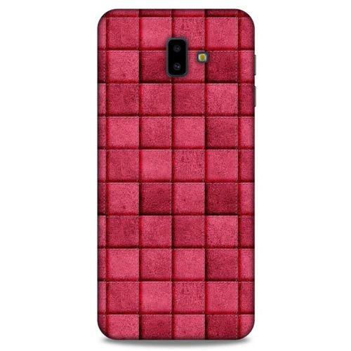 Samsung Galaxy J6 Plus Kılıf Patchwork (29) Arka Koruma Kılıfı Pembe