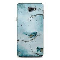 Y.Liva-2020 (Mavi Kuş) Samsung Galaxy J7 Prime Kılıf Silikon Kapak Desenli