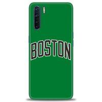 Oppo A91 / Reno 3 Kılıf HD Baskılı Kılıf - Boston Yeşil + Tam Ekran Koruyucu