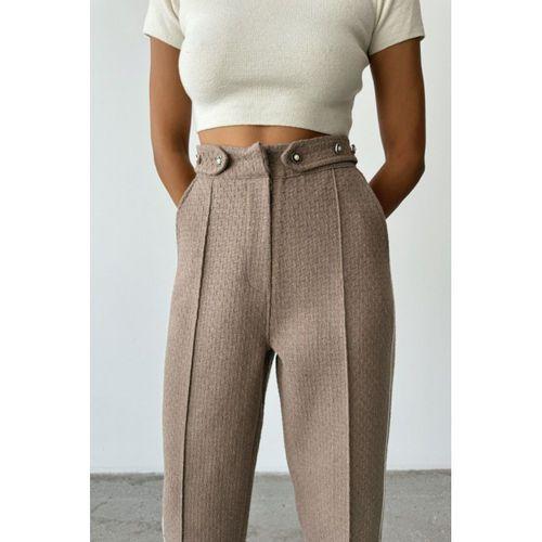 CHANEL PANTOLON YAN BİYELİ - Vizon