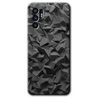 Oppo Reno 6 HD Baskılı Kılıf + 9D Tam Ekran Koruyucu - Dark Broke