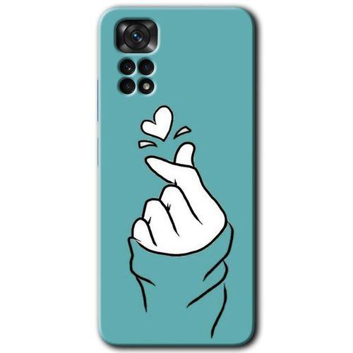 Xiaomi Redmi Note 11s 5G Global HD Baskılı Kılıf + 9D Tam Ekran Koruyucu - Mutluluk