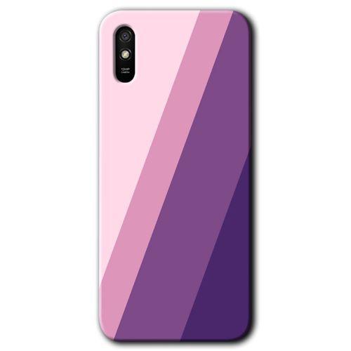 MRCİLETİSİM Xiaomi Redmi 9A Kılıf HD Desen Baskılı Arka Kapak+Temperli Cam - Oblique