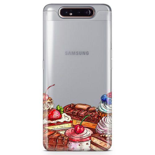 Samsung Galaxy A80 Kılıf Pasta Malzemeleri Arka Kapak Koruma Desenli Full Koruyucu