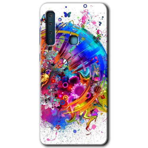 Potkal Hediye Fabrikası Samsung Galaxy A9 2018 Kılıf HD Desen Baskılı Arka Kapak - 4K Clock