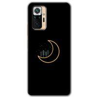 MRCİLETİSİM Xiaomi Redmi Note 10 Pro Kılıf HD Desen Baskılı Arka Kapak + Temperli Cam - İyi Geceler