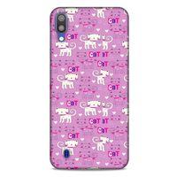 Lopard Samsung Galaxy M10 Uyumlu Kılıf Kediler (4) Koruma Kılıfı Pink Cat