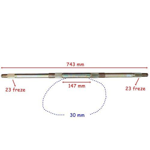 ATV Atv Aks 743 Mm İki Yivli Bilya Yatağı 30 23 Freze Öm