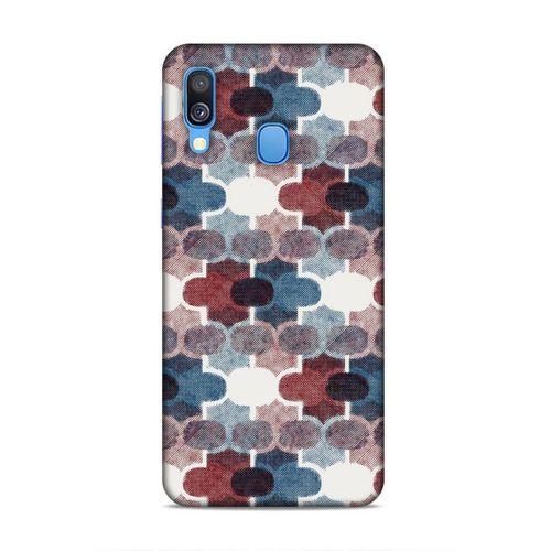 Samsung Galaxy A40 Uyumlu Kılıf Romans (7) Telefon Kılıfı Bordo Mavi