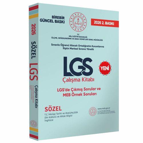 2026 MEB Örnek Soruları LGS Sözel Çalışma Kitabı 8 Sınıf Tarih-Din-İngilizce RENKLİ Baskı A4 Ebat