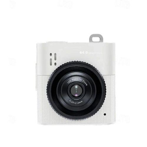 Mini Dijital Kamera 64mp 16x Digital Zoom Retro Vintage 1 4’’ekranlı Video Kamera Taşınabilir Tasarım Beyaz