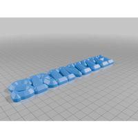 Sabit Etiket Anahtarlık – 3D Baskı Kişisel Etiket (Bu ürün Sadece Plastik parçadır - Almadan Önce Soru Sorabilirsiniz)