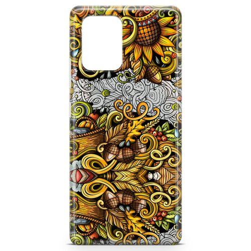 Samsung Galaxy S10 Lite Kılıf Sonbahar Doodle Arka Kapak Koruma Desenli Full Koruyucu