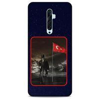 Oppo Reno 2z Kılıf Atatürk (40) Fit Silikon Kılıf Gece Yıldızlar