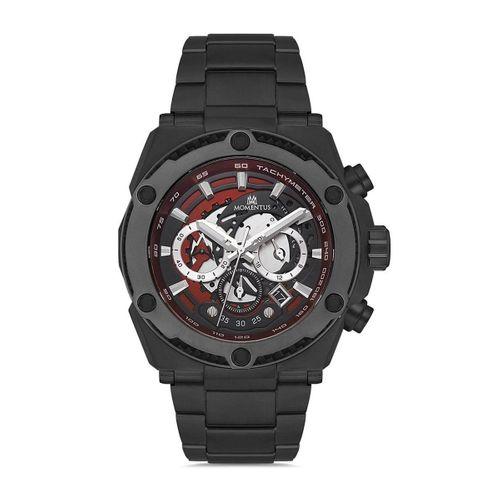Momentus SM354B-04KM Quartz Çelik Siyah 47 mm Erkek Saat