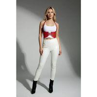 Kırmızı Renk Kalın Kadın Kemeri, Elbise Kemeri, Şık Deri Kemer, Deri Kemer Harness - Brf605