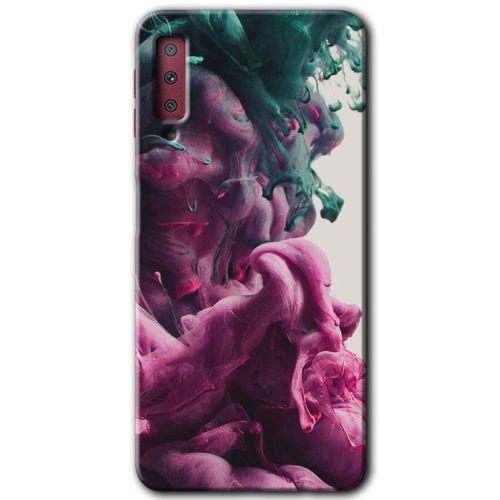 Galaxy A7 2018 Kılıf HD Desen Baskılı Arka Kapak - Liquid Cloud + Kırılmaz Cam