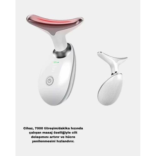 Ems Mikro Akım Yüz Ve Boyun Sıkılaştırıcı Cihaz 7000 Vpm Titreşim Isı Terapili