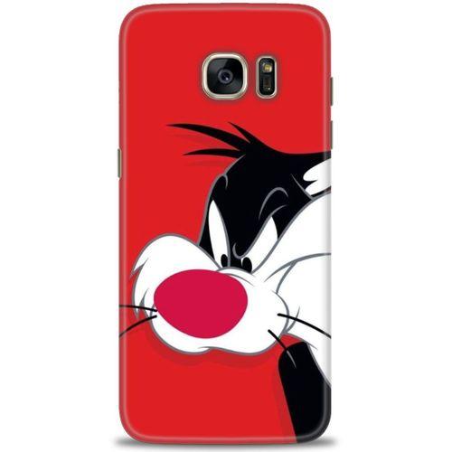 Samsung Galaxy S7 Edge Kılıf HD Baskılı Kılıf - Sylvester + Tam Ekran Koruyucu