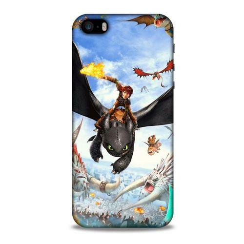 Apple Iphone 5S Kılıf Dragons (32) Soft Silikon Kılıf Ejderhanı Nasıl Eğitirsin