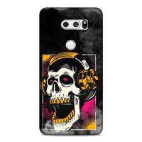 Lopard LG K50S Uyumlu Kılıf Tattoo's (10) Full Koruma Kılıfı Turuncu