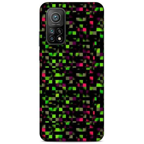 Lopard Xiaomi Mi 10T Pro 5G Uyumlu Kılıf PiXel (25) Antişok Kapak Yeşil Pembe