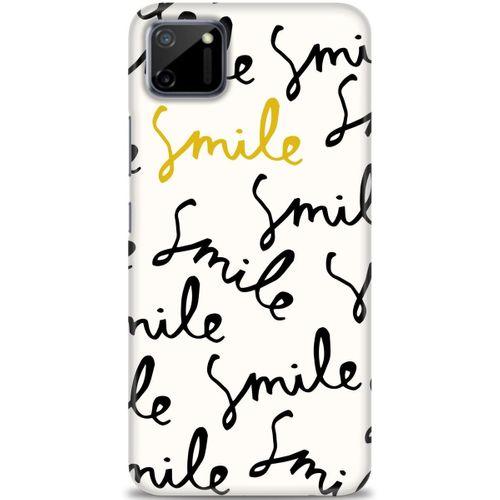 Realme C11 Kılıf HD Baskılı Kılıf - S Smile + Tam Ekran Koruyucu