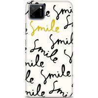 Realme C11 Kılıf HD Baskılı Kılıf - S Smile + Tam Ekran Koruyucu