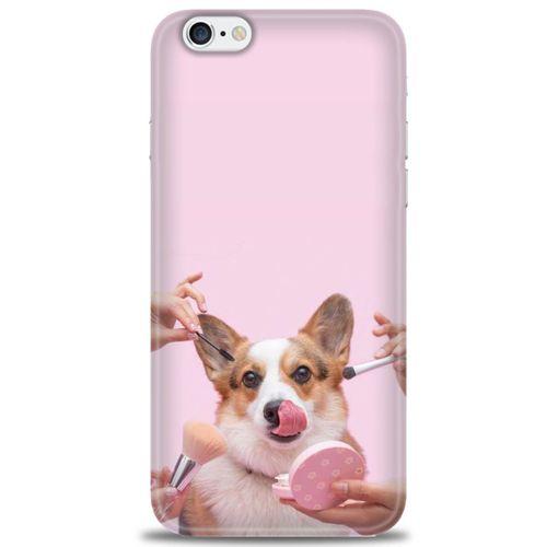 iPhone 6 Plus Kılıf HD Baskılı Kılıf - Sevimli Köpek + Tam Ekran Koruyucu
