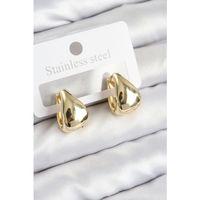 Pirinç Halka Model Gold Renk Kadın Küpe