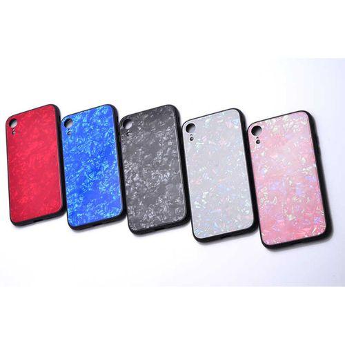 Apple iPhone XR 6.1 Kılıf Zore Marbel Cam Silikon