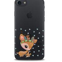 Zoologix (50) Apple Iphone 8 Şeffaf Kılıf Silikon Desenli