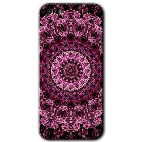 MRCİLETİSİM iPhone 5 Kılıf HD Desen Baskılı Arka Kapak + Temperli Cam - Mandala Patterns Kaleidoscope