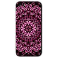 MRCİLETİSİM iPhone 5 Kılıf HD Desen Baskılı Arka Kapak + Temperli Cam - Mandala Patterns Kaleidoscope