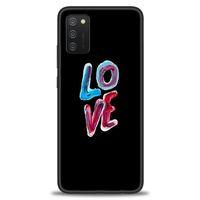 Samsung Galaxy A03S Kılıf HD Baskılı Kılıf - Renkli Love + Tam Ekran Koruyucu