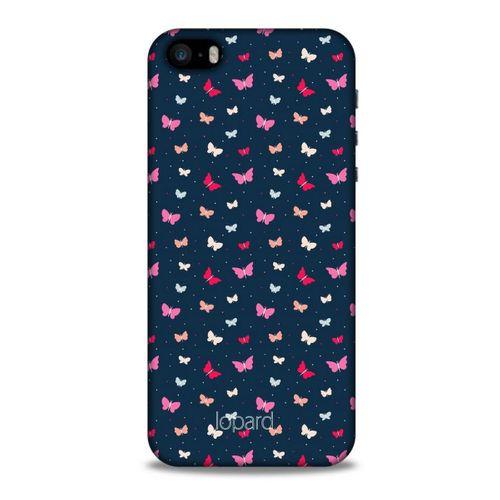 Apple Iphone 5 Kılıf Kelebek Etkisi (42) Rugged Armor Kılıf Mor Pembe