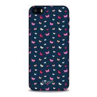 Apple Iphone 5 Kılıf Kelebek Etkisi (42) Rugged Armor Kılıf Mor Pembe