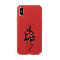 iPhone XS Snake Premium Silikonlu Telefon Kılıfı