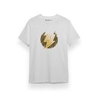 Black Adam Lightning Logo Beyaz Kısa kol Erkek Tshirt