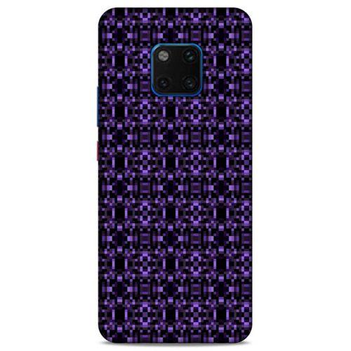 Lopard Huawei Mate 20 Pro Uyumlu Kılıf PiXel (22) Tam Koruma Kılıfı Mor