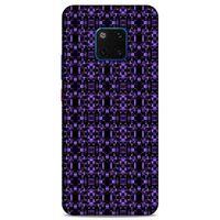 Lopard Huawei Mate 20 Pro Uyumlu Kılıf PiXel (22) Tam Koruma Kılıfı Mor