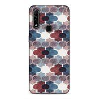 Oppo A31 Uyumlu Kılıf Romans (7) Telefon Kılıfı Bordo Mavi