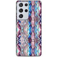Lopard Samsung Galaxy S21 Ultra Uyumlu Kılıf Taşlı (31) TPU Kılıf