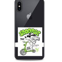 Zoologix (60) Apple iPhone XS Max Şeffaf Kılıf Silikon Desenli