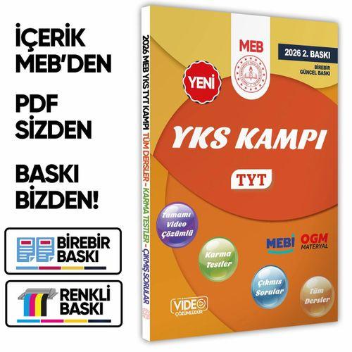 2026 YKS-TYT KAMPI MEBİ Tüm Dersler Soru Bankası Video Çözümlü (A4 Boyutu-Renkli Baskı)BASKI ÜCRETİ