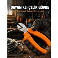 Ergonomik Saplı Hassas Kesim Sunan Dövme Çelik Yan Keski